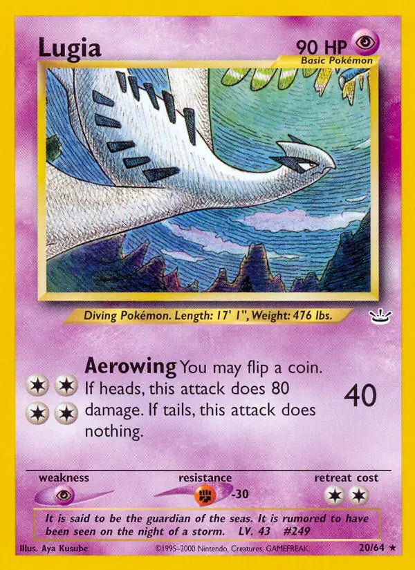 Lugia 20/64 (Neo Revelation)  - Unlimited | Good Games Adelaide SA