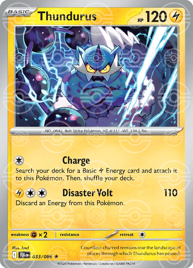Thundurus 033/086 (SV: Black Bolt)  - Holofoil | Good Games Adelaide SA