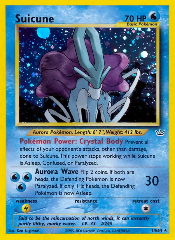 Suicune  14/64 (Neo Revelation)  - Unlimited Holofoil | Good Games Adelaide SA