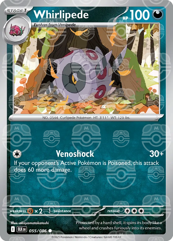 Whirlipede 055/086 (SV: Black Bolt)  - Holofoil | Good Games Adelaide SA