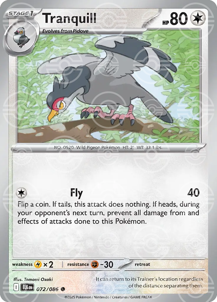 Tranquill 072/086 (SV: Black Bolt)  - Holofoil | Good Games Adelaide SA