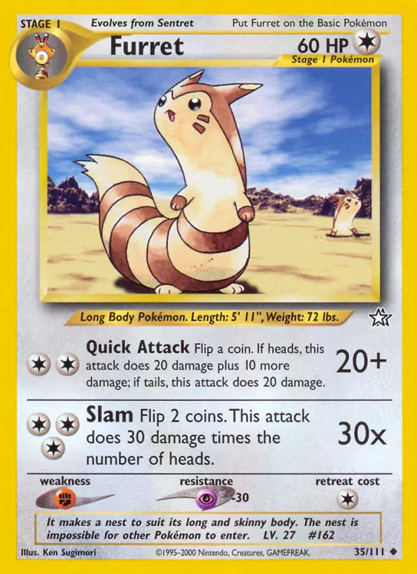 Furret 035/111 (Neo Genesis)  - Unlimited | Good Games Adelaide SA