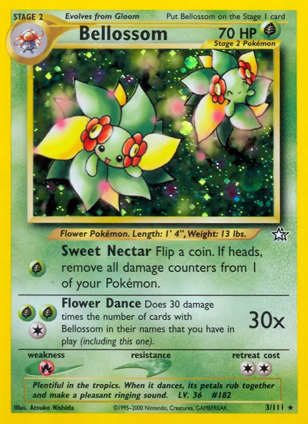 Bellossom 003/111 (Neo Genesis)  - Unlimited Holofoil | Good Games Adelaide SA