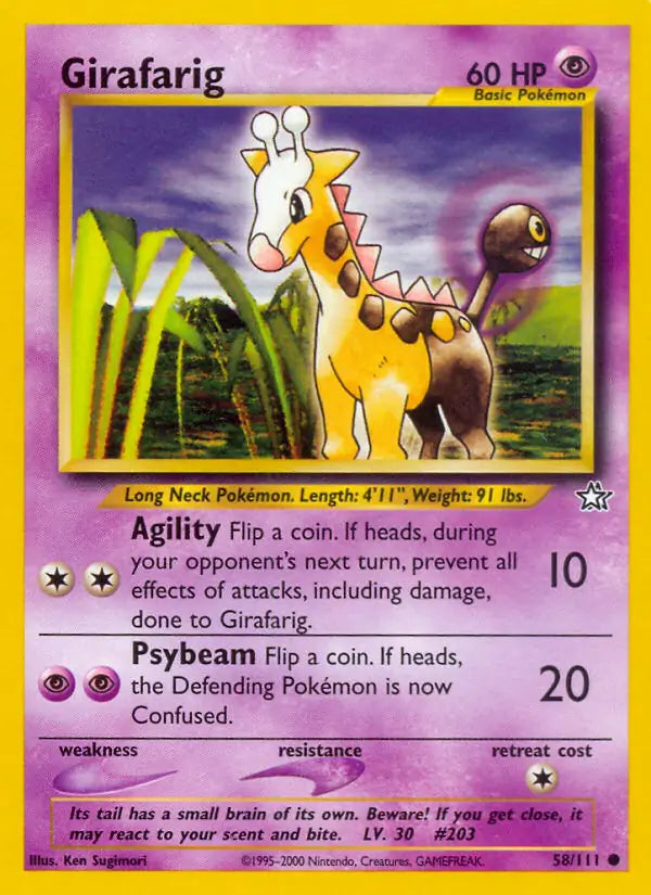 Girafarig 058/111 (Neo Genesis)  - Unlimited | Good Games Adelaide SA