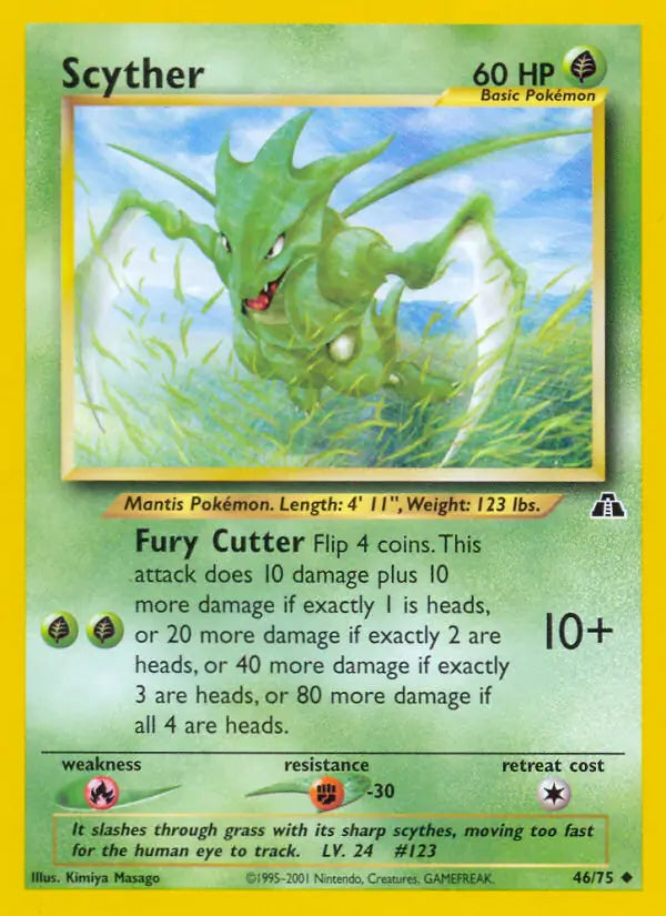 Scyther 46/75 (Neo Discovery)  - Unlimited | Good Games Adelaide SA