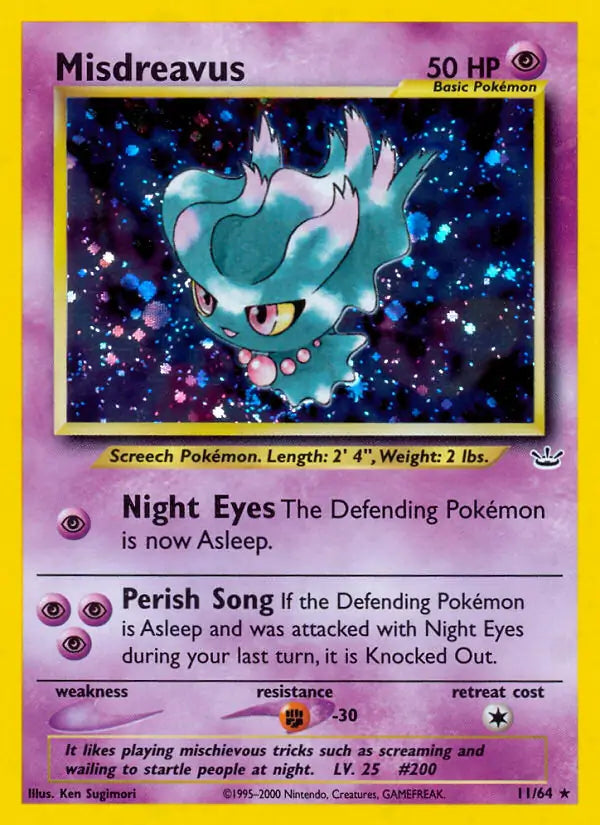 Misdreavus 11/64 (Neo Revelation)  - Unlimited Holofoil | Good Games Adelaide SA