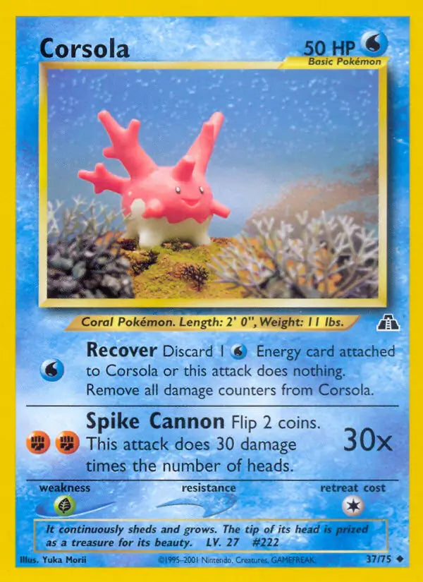 Corsola 37/75 (Neo Discovery)  - Unlimited | Good Games Adelaide SA
