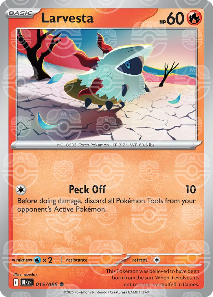 Larvesta 015/086 (SV: Black Bolt)  - Holofoil | Good Games Adelaide SA