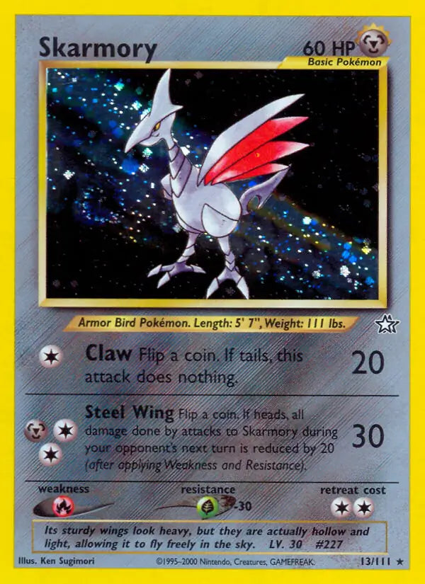Skarmory 013/111 (Neo Genesis)  - Unlimited Holofoil | Good Games Adelaide SA