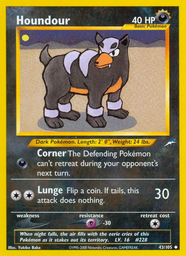 Houndour 043/105 (Neo Destiny)  - Unlimited | Good Games Adelaide SA