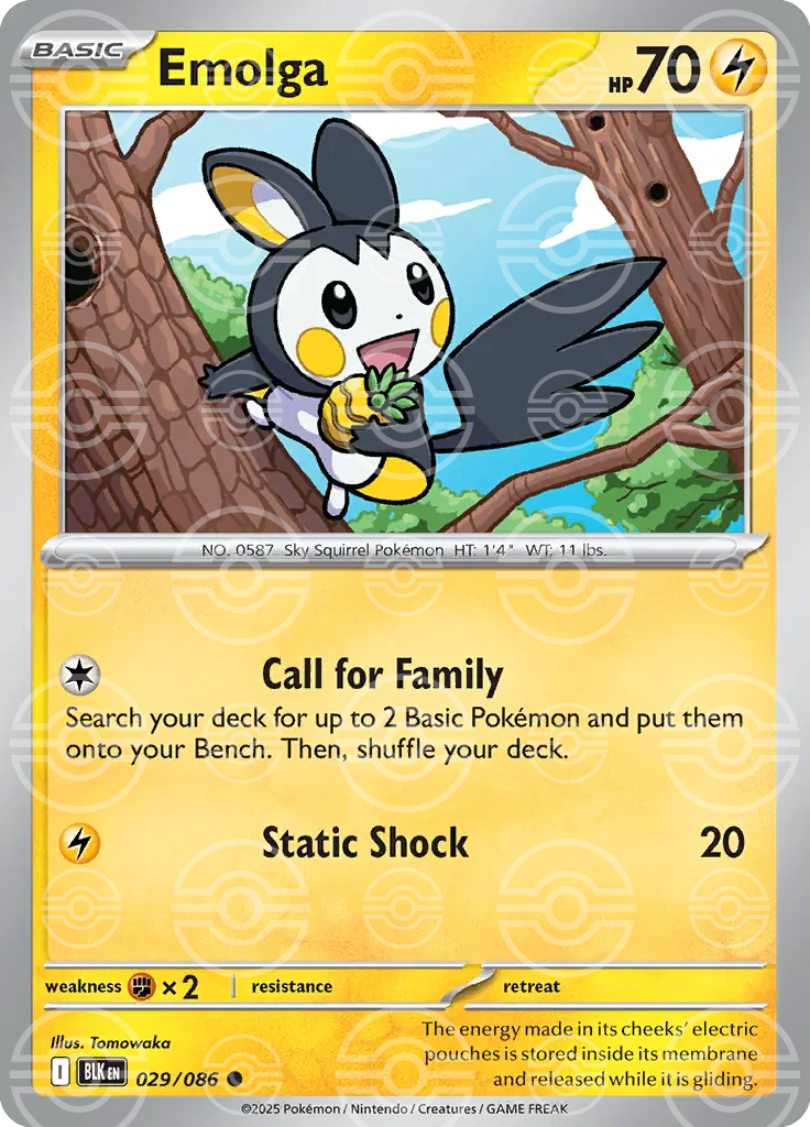 Emolga 029/086 (SV: Black Bolt)  - Holofoil | Good Games Adelaide SA