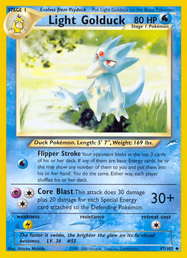 Light Golduck 047/105 (Neo Destiny)  - Unlimited | Good Games Adelaide SA