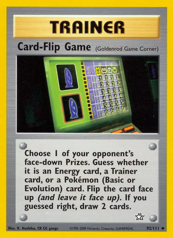 Card Flip Game Goldenrod Game Corner 092/111 (Neo Genesis)  - Unlimited | Good Games Adelaide SA