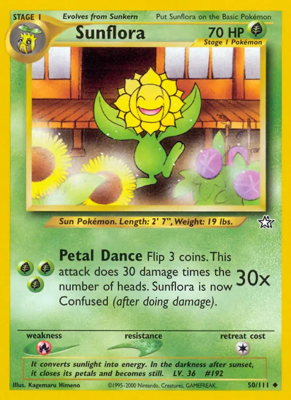 Sunflora 050/111 (Neo Genesis)  - Unlimited | Good Games Adelaide SA