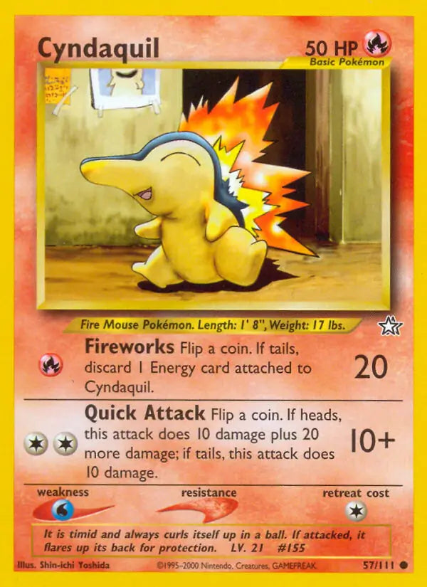 Cyndaquil 057/111 (Neo Genesis)  - Unlimited | Good Games Adelaide SA