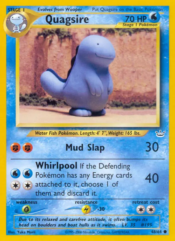 Quagsire 48/64 (Neo Revelation)  - Unlimited | Good Games Adelaide SA