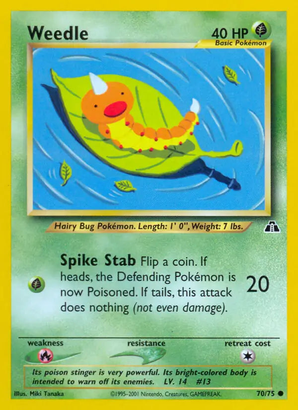 Weedle 70/75 (Neo Discovery)  - Unlimited | Good Games Adelaide SA
