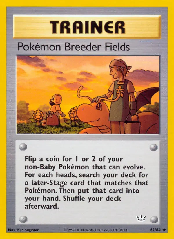 Pokemon Breeder Fields 62/64 (Neo Revelation)  - Unlimited | Good Games Adelaide SA