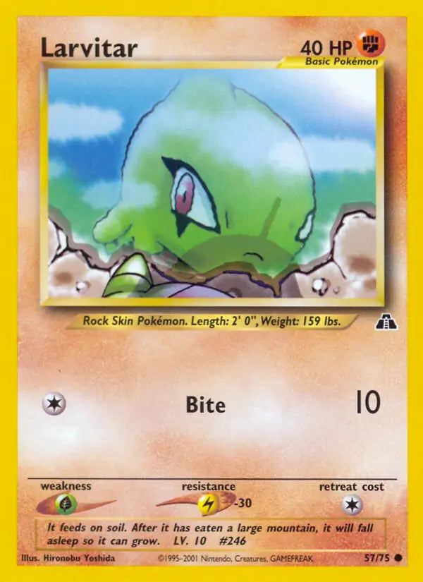Larvitar 57/75 (Neo Discovery)  - Unlimited | Good Games Adelaide SA