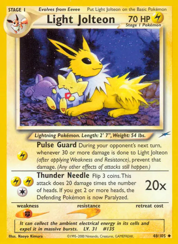 Light Jolteon 048/105 (Neo Destiny)  - Unlimited | Good Games Adelaide SA