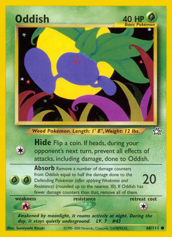 Oddish 068/111 (Neo Genesis)  - Unlimited | Good Games Adelaide SA