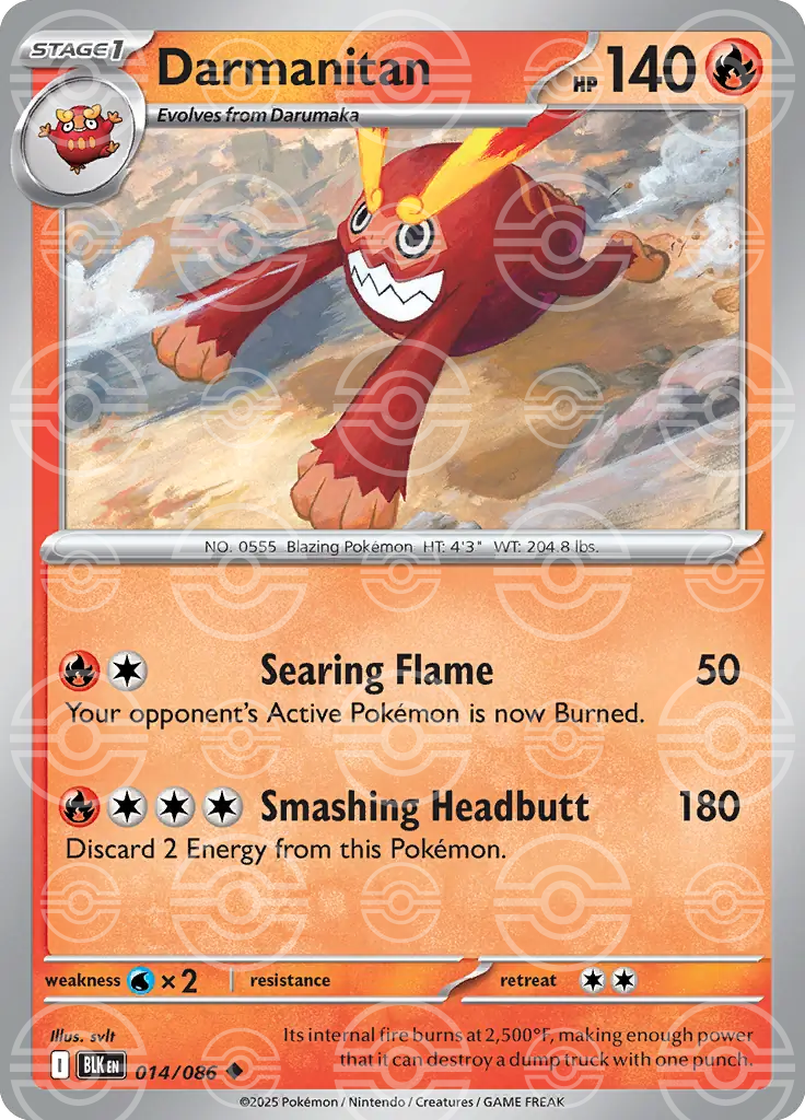 Darmanitan 014/086 (SV: Black Bolt)  - Holofoil | Good Games Adelaide SA
