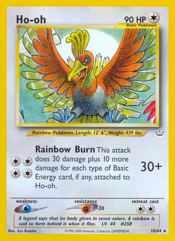 Ho-oh 18/64 (Neo Revelation)  - Unlimited | Good Games Adelaide SA