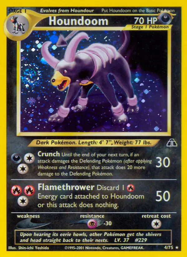 Houndoom 04/75 (Neo Discovery)  - Unlimited Holofoil | Good Games Adelaide SA