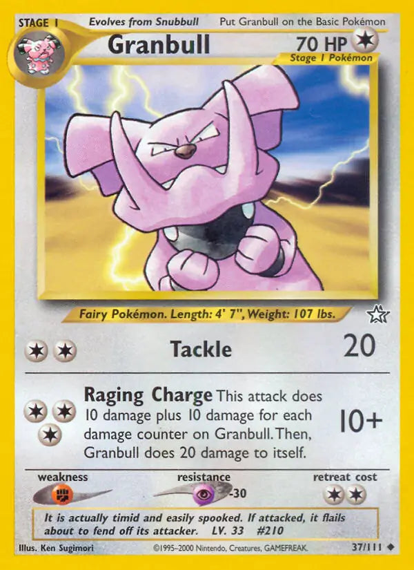 Granbull 037/111 (Neo Genesis)  - Unlimited | Good Games Adelaide SA