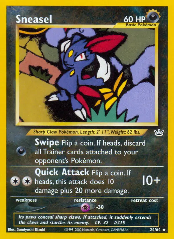 Sneasel 24/64 (Neo Revelation)  - Unlimited | Good Games Adelaide SA