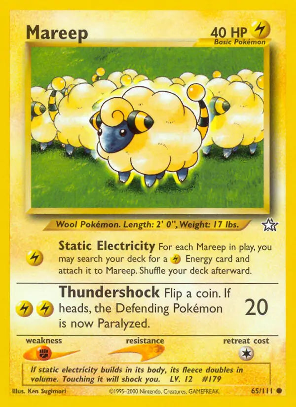 Mareep 065/111 (Neo Genesis)  - Unlimited | Good Games Adelaide SA