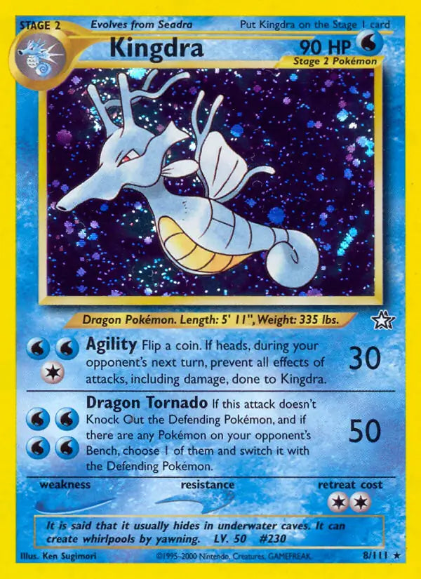 Kingdra 008/111 (Neo Genesis)  - Unlimited Holofoil | Good Games Adelaide SA