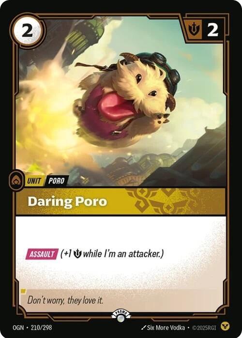 Daring Poro 210/298 (Riftbound Organized Play Promotional Cards)  - Foil | Good Games Adelaide SA