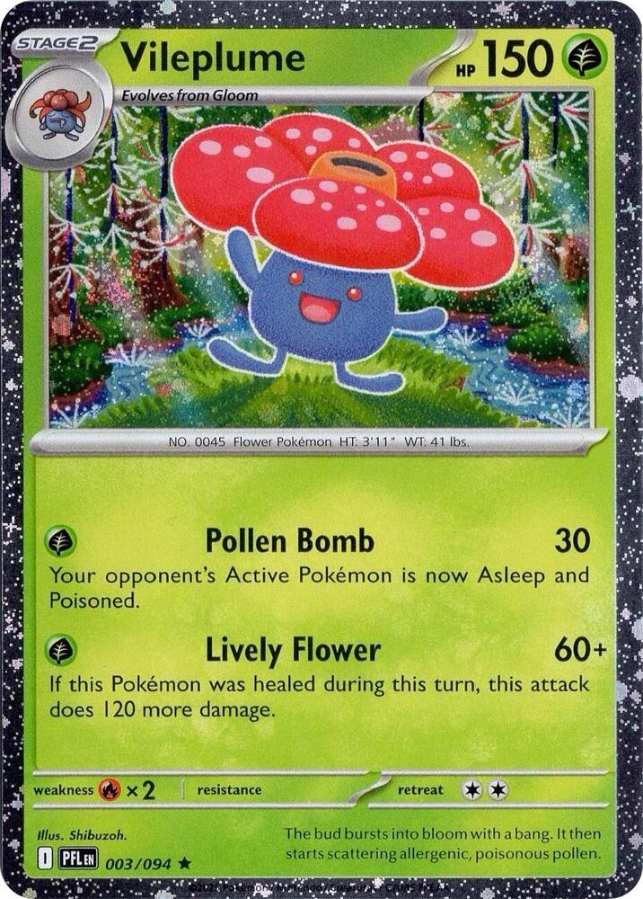 Vileplume 003/094 (Miscellaneous Cards & Products)  - Cosmo Holofoil | Good Games Adelaide SA