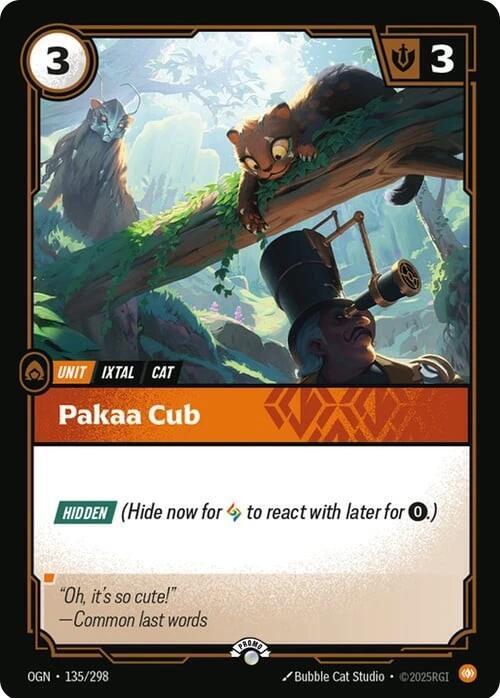 Pakaa Cub 135/298 (Riftbound Organized Play Promotional Cards)  - Foil | Good Games Adelaide SA