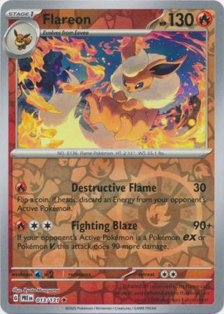 Flareon 013/131 (SV: Prismatic Evolutions)  - Reverse Holofoil | Good Games Adelaide SA
