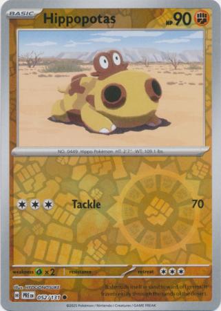 Hippopotas 052/131 (SV: Prismatic Evolutions)  - Reverse Holofoil | Good Games Adelaide SA