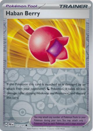 Haban Berry 111/131 (SV: Prismatic Evolutions)  - Reverse Holofoil | Good Games Adelaide SA