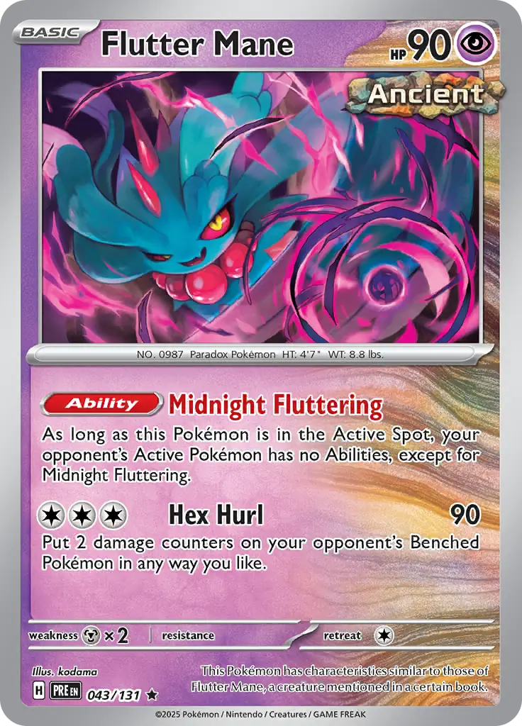 Flutter Mane 043/131 (SV: Prismatic Evolutions)  - Holofoil | Good Games Adelaide SA