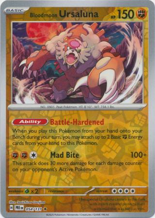 Bloodmoon Ursaluna 054/131 (SV: Prismatic Evolutions)  - Reverse Holofoil | Good Games Adelaide SA