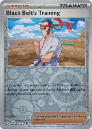Black Belt's Training 099/131 (SV: Prismatic Evolutions)  - Reverse Holofoil | Good Games Adelaide SA