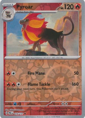 Pyroar 016/131 (SV: Prismatic Evolutions)  - Reverse Holofoil | Good Games Adelaide SA