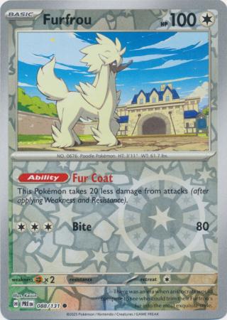 Furfrou 088/131 (SV: Prismatic Evolutions)  - Reverse Holofoil | Good Games Adelaide SA