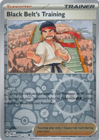 Black Belt's Training 098/131 (SV: Prismatic Evolutions)  - Reverse Holofoil | Good Games Adelaide SA