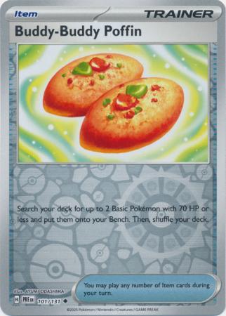 Buddy Buddy Poffin 101/131 (SV: Prismatic Evolutions)  - Reverse Holofoil | Good Games Adelaide SA