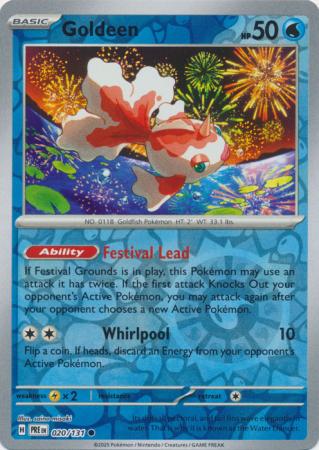 Goldeen 020/131 (SV: Prismatic Evolutions)  - Reverse Holofoil | Good Games Adelaide SA
