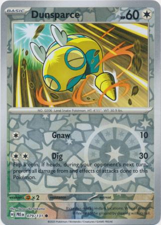 Dunsparce 079/131 (SV: Prismatic Evolutions)  - Reverse Holofoil | Good Games Adelaide SA
