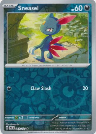 Sneasel 061/131 (SV: Prismatic Evolutions)  - Reverse Holofoil | Good Games Adelaide SA