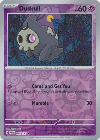 Duskull 035/131 (SV: Prismatic Evolutions)  - Reverse Holofoil | Good Games Adelaide SA