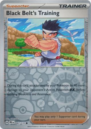Black Belt's Training 097/131 (SV: Prismatic Evolutions)  - Reverse Holofoil | Good Games Adelaide SA